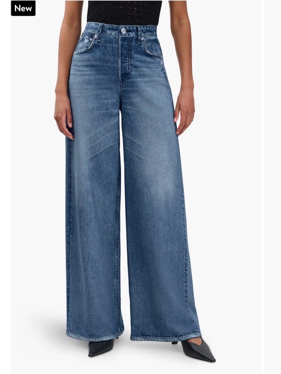 rag & bone Denim - Rag & Bone Miramar Sofie Wide-Leg High-Rise Terry Sweatpant Jeans - SZ 27